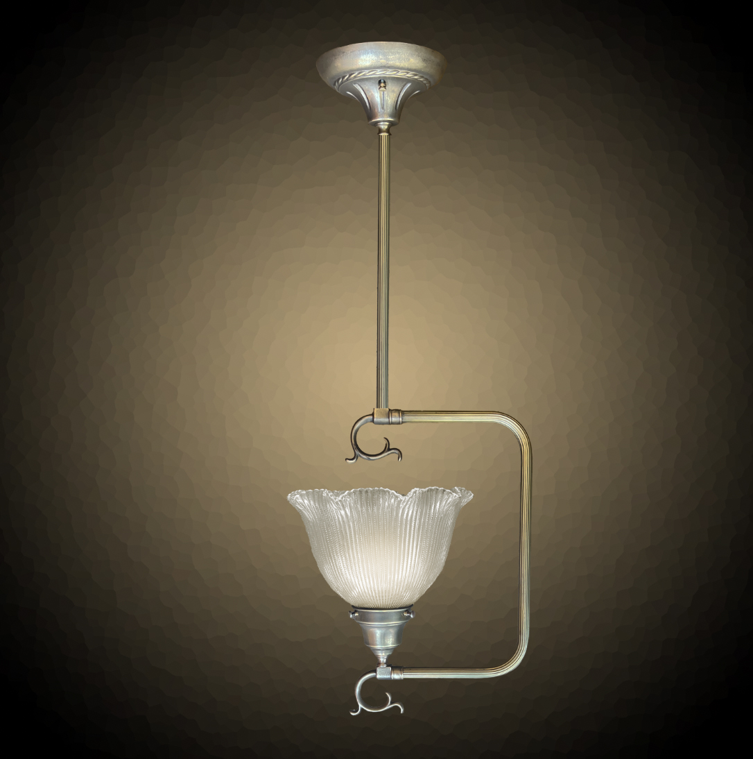 Model NSH10 The Custom Lighting Company original 'D' Colonial Lighting Fixture.